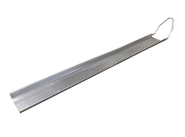 Rail portemoto avec butee de roue – 2000 mm