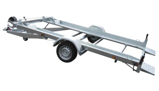 PORTE VOITURE 361x185x11 avec petites rampes fixes PTAC : 1600 kg avec  2 cales et 1 treuil inclus