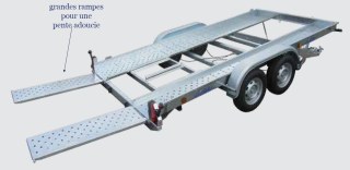Porte voiture 2500kg avec treuil