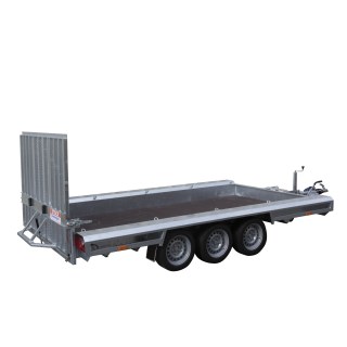 Porte engins 4mx1m50 3T5 3 essieux de1350kg