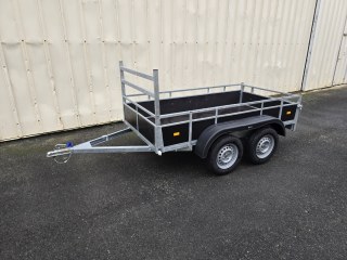 Remorque bois 2m57x1m31 2 essieux 750kg