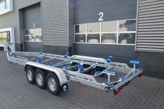 10m-2m55- 3X1350 kg - 3500 kg - VLEMMIX - Remorque Porte-Bateau