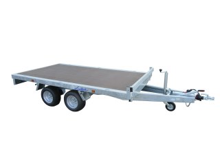 PLATEAU ROUES DESSOUS 306x170 freiné 2 essieux PTAC : 2700 kg