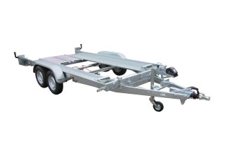 PORTE VOITURE 394x190x14 avec grandes rampes amovibles PTAC : 2000  kg avec 2 cales et 1 treuil inclus