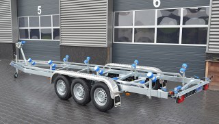 7m80-2m20 3x1800kg - VLEMMIX - Remorque Porte-Bateau
