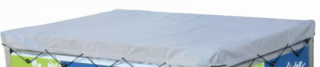 Bâche plate de protection pour remorque Syma bois/alu 257 x 131 cm