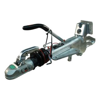 timon à inertie KF30-E mécanique , tête d'attelage support de roue jockey soudé