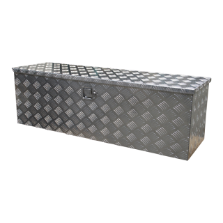 caisse à outils aluminium lxbxh 1230x380x380mm serrure de coffre