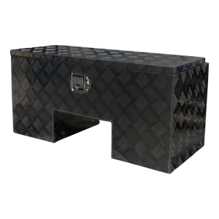 caisse à outils aluminium noir lxbxh 818x361x400mm serrure de coffre