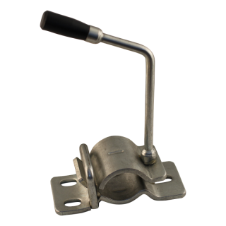 sabot de denver pour roue jockey renforcée à gorges à visser Ø48mm zingué