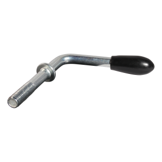 poignée sabot de denver pour roue jockey Ø48 en Ø35 M12x130-70mm