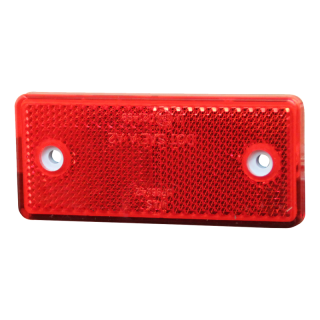 réflecteur ⌧ Rouge à visser + auto-collant 96 x 42