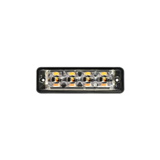 Lampe de poche LED ultra plate slimline 4 LED | R65 | Ambre | câble 175cm. | 10-30V
