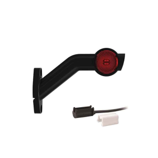 Droite | Feu de gabarit LED avec tige inclinée | 12-24V | 1.5mm². connecteur