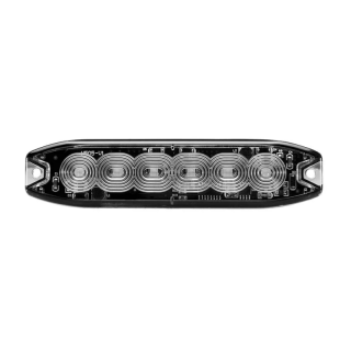 LED flitser slimline 6 LED's | R65 | amber