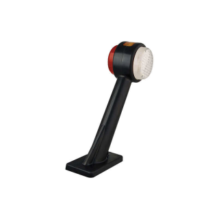 feu d'encombrement rouge/blanc/orange droit câble 200 mm 12/24vV