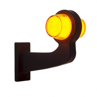Lampe suspendue LED orange | tige angulaire | cabuchon | 12-24V