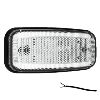 Feu de position LED blanc | 12-24V | 50cm. cable