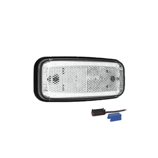 Feu de position LED blanc | 12-24V | 0,75mm². connecteur
