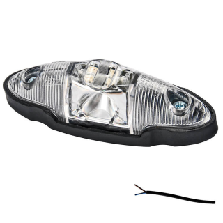feu d'encombrement rouge/blanc/orange universel cable 500mm 12/24vV