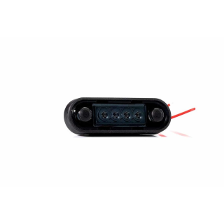 Feu de position foncé rouge | 12-24V | 0,15m. cable