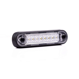 Feu de décoration à LED encastré/lang vert 12-24V | 0,15m. cable