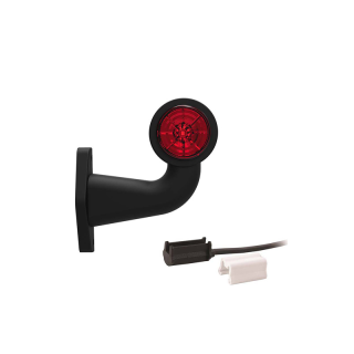 feu d'encombrement rood/wit droit P&R câble 200mm, 1,5mm² 12/24V