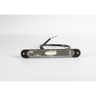 Feu de marquage LED Slimline blanc 12-24V 50cm cable