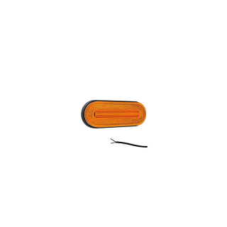 feu de position latéral 126 x 51 x 26mm  orange cable 500mm IP68 12/24vV