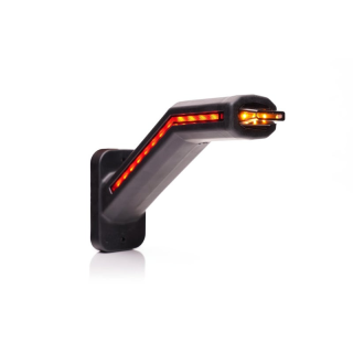 LED Feu de gabarit LED gauche incl. feu clignotant, cabuchon foncé 12-24V