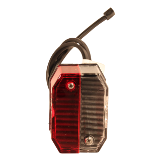 feu d'encombrement Flexipoint rouge / blanc DC câble 500mm