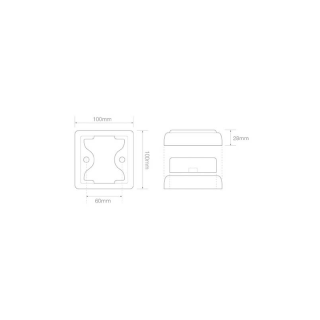 feu arrière LED câble universel 12/24V