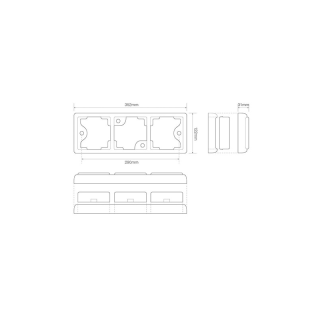 feu arrière LED câble universel 12/24V