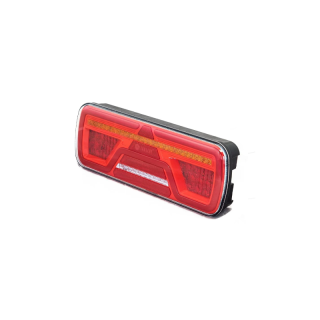 LED neon achterlicht LED 7 PIN's AMP connector + 4x SuperSeal droit 12/24V Lavaflow
