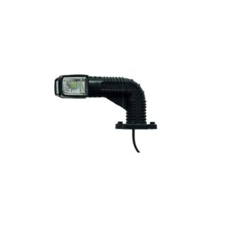 feu d'encombrement Superpoint IV, versie "Earpoint" LED, rouge/blanc/orange gauche DC câble 1000mm