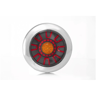 LED feu arrière darklook chrome 12-24V , 5-PIN encastré
