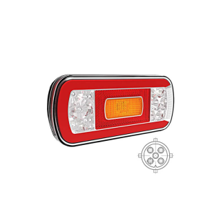 feu arrière LED LED baïonnette à 5 pôles 5p baïonnette V10C5-600B5 universel 12/24 V 12/24V