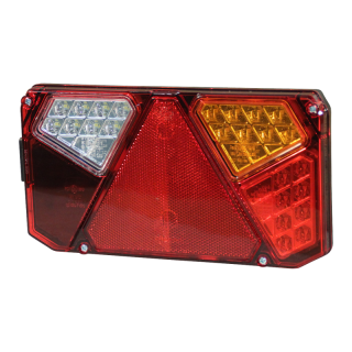 feu arrière LED baïonnette à 7 pôles 916 / W125DP , LED 12V - 24V , droit 12/24 V