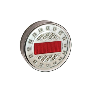 Feu de brouillard LED en chrome | 12-24V | 40cm cable