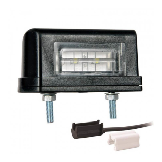 éclairage de plaque LED 12/24V P&R câble 200mm, 2x 1,5mm² blanc