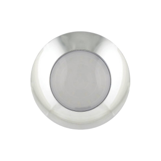 Eclairage intérieur LED | chrome | verre de lait | 12V | lumière blanche froide