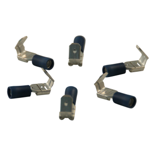 manchon pour prise plate avec tab pour le fil 1,5 – 2,5mm2 6,3x0,8,mm bleu