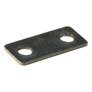 contre-plaque inox 45x20x2mm 28mm