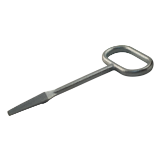 clé pour serrure de coffre à pneus zingué