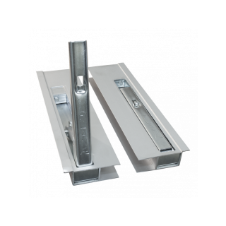 liaison de ridelle en aluminium avec manche en acier (galvanique) 300mm par set gauche + droite