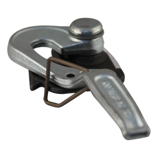 fixation d'angle avec ressort de sécurité en inox droit