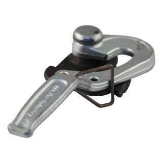 fixation d'angle avec ressort de sécurité en inox gauche