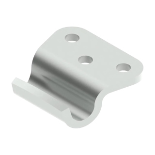 support pour fermeture de serrage zingué 39x37mm