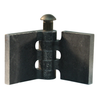 porte charnière droit avec goupille d'acier 40 x 40mm lame de charnière brut démontable
