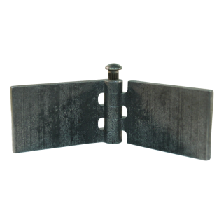 porte charnière droit avec goupille d'acier 50 x 80mm lame de charnière brut démontable